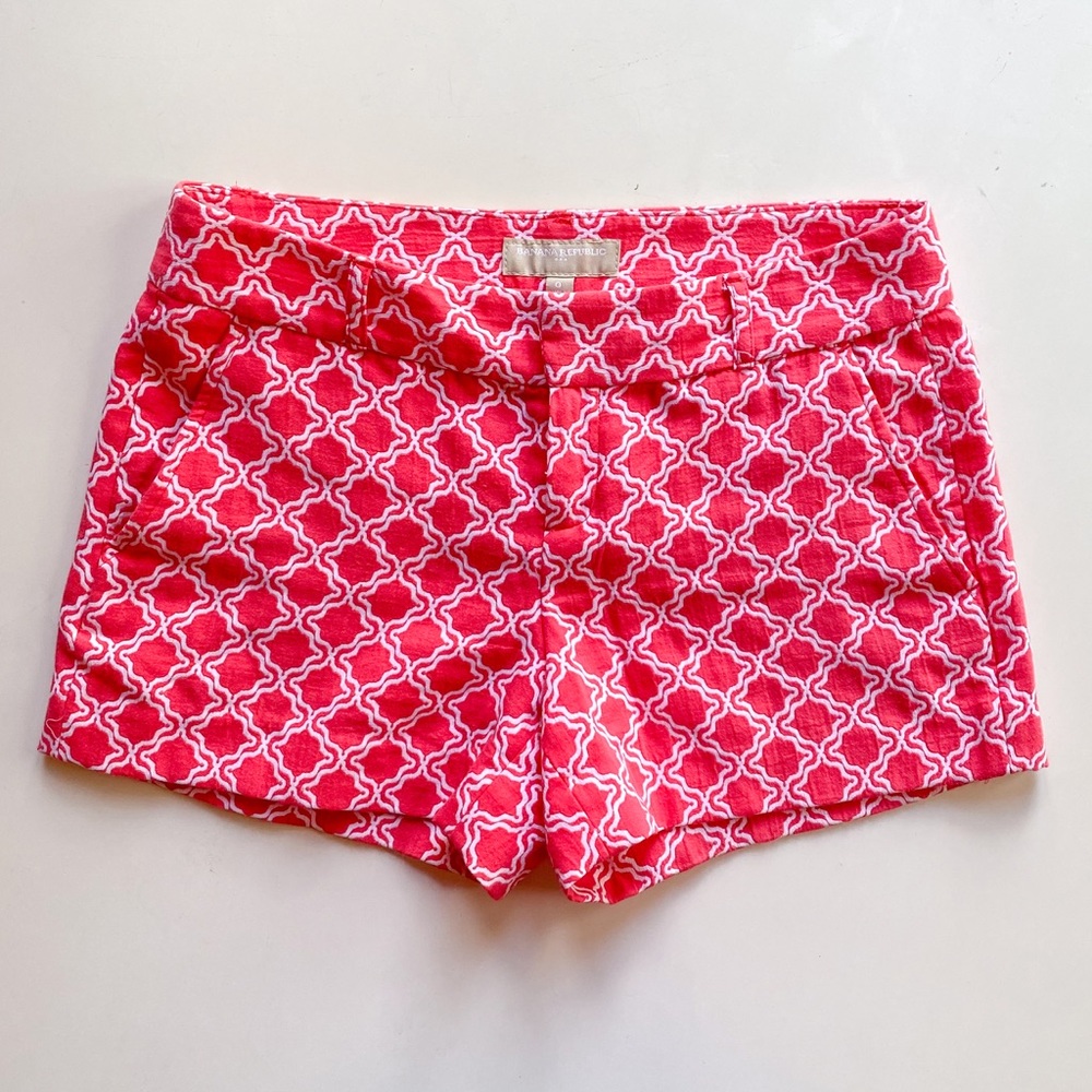 Pink printed shorts